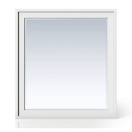 James Martin Vanities Addison 36in Rectangular Mirror, Glossy White E444-M36-GW